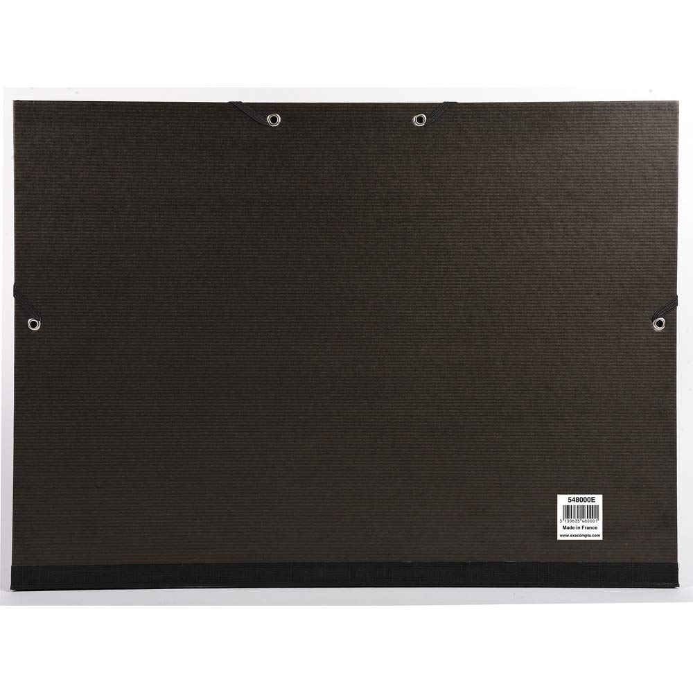 Exacompta 538900E Cartelle Porta Disegni e Valigette, 59x72 cm, Nero & 548000E Cartelle Porta Disegni, nero