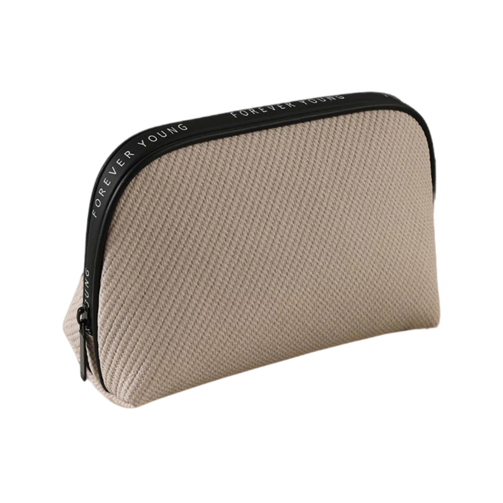 Borsa da Toilette Viaggio Donna ad Alta Capacità, Beauty Case Impermeabile con Ampia Apertura, Realizzato in Materiale PU, Dimensioni Compatte, Grande Capienza e Facile da Pulire(White)