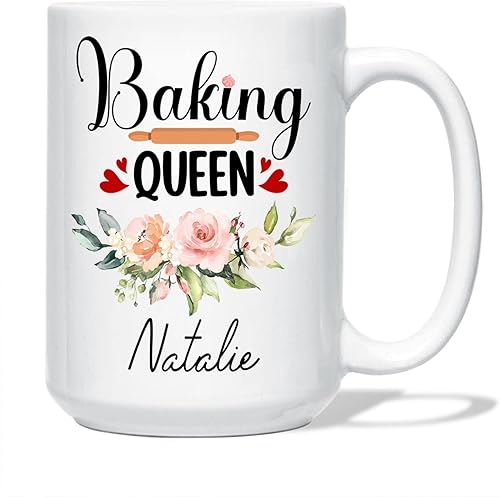 Taza personalizada para hornear Queen, regalos de panadería, regalos de horneado, taza de café para panadería para cumpleaños, taza de café para disponible en Yaxa Venezuela