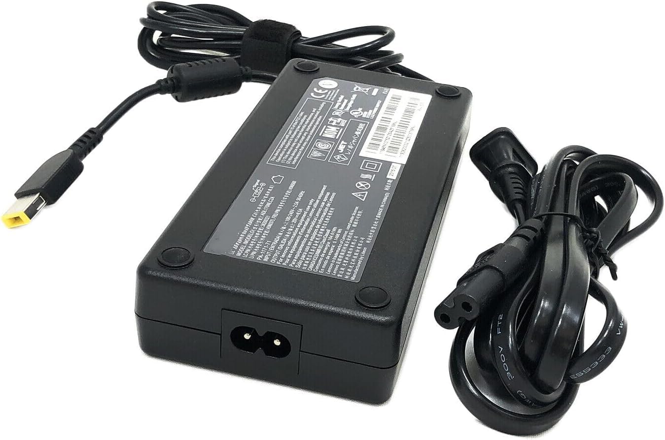 170W AC/DC Adapter Compatible with Lenovo ThinkPad Thunderbolt 3 Workstation Dock 170W US 40AN0170US Docking Station 20VDC 8.5A 20 Volt 20 Volts Power Supply Cord Battery Charger Cable PSU