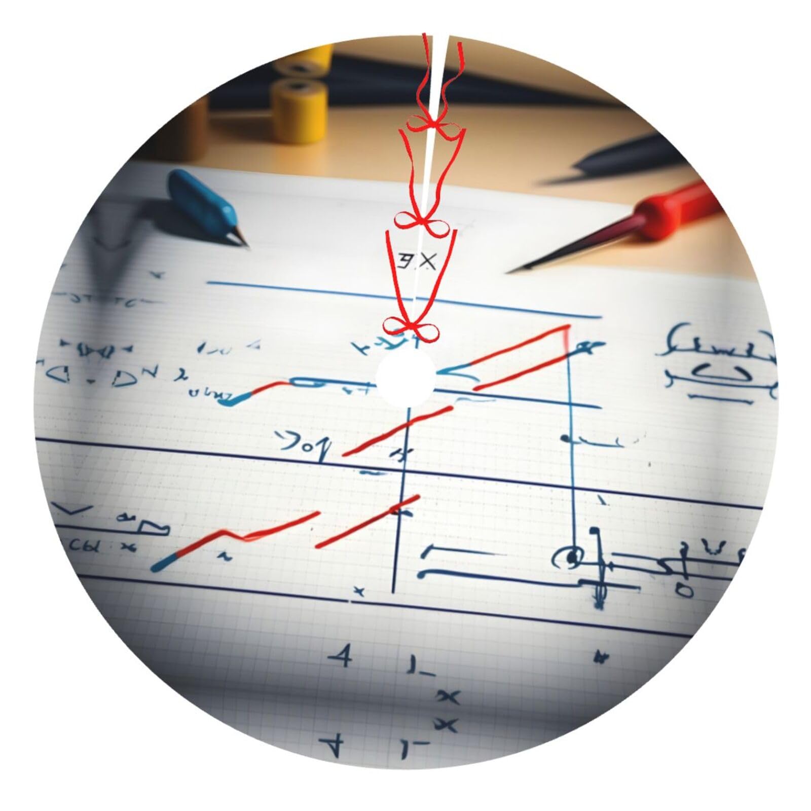 Jupe sapin de Noël mathématique, le tapis idéal à offrir à vos proches
