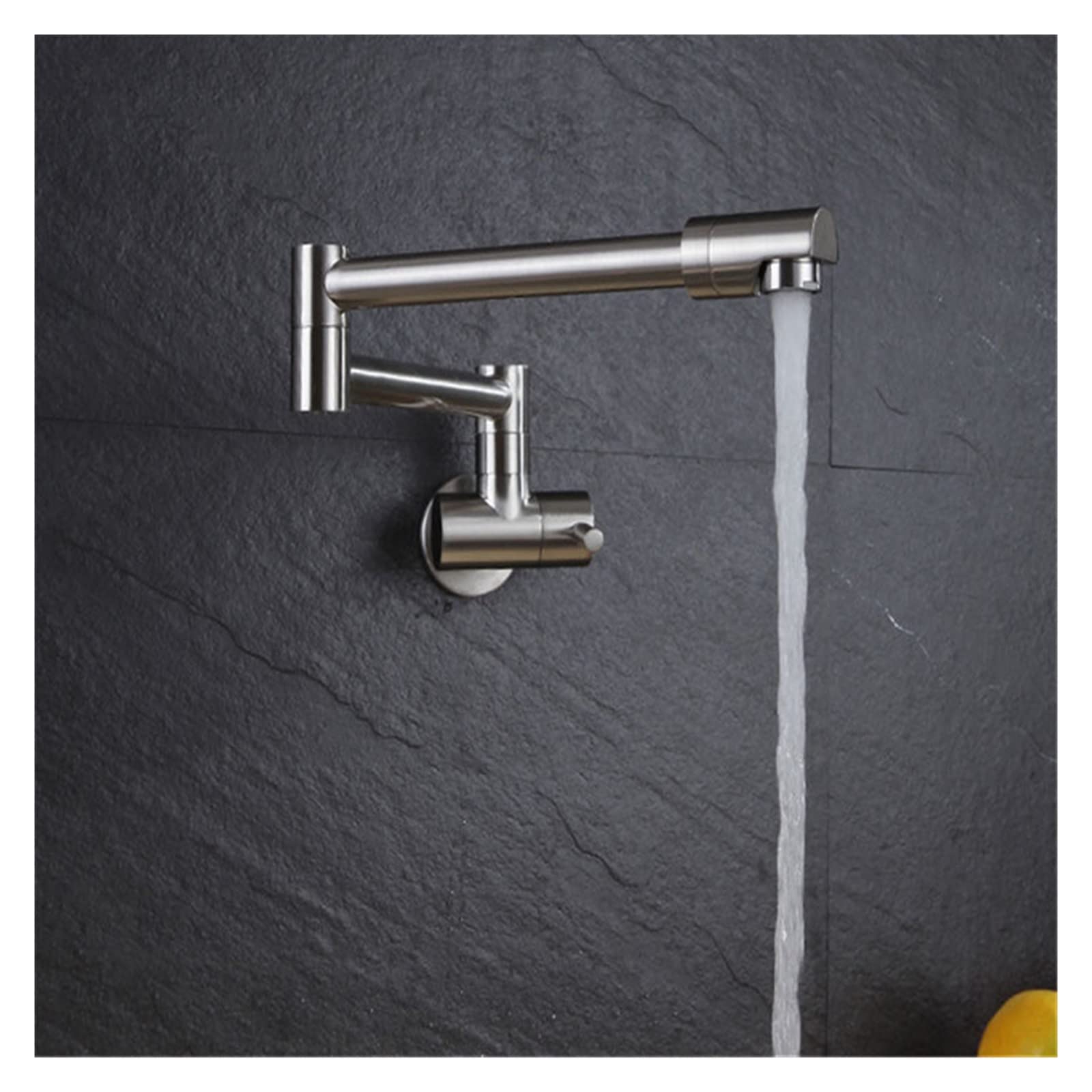 Grifo de cocina plegable con giro de 360 grados en acabado oro