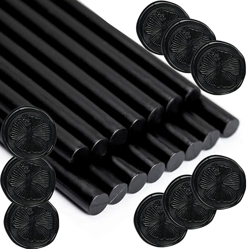 Miniatura 6 de ONWISE - 20 varillas de sellado de cera para pistola de pegamento, ideales para sello de cera, invitaciones de boda, sellado de letras de sobre (oro
