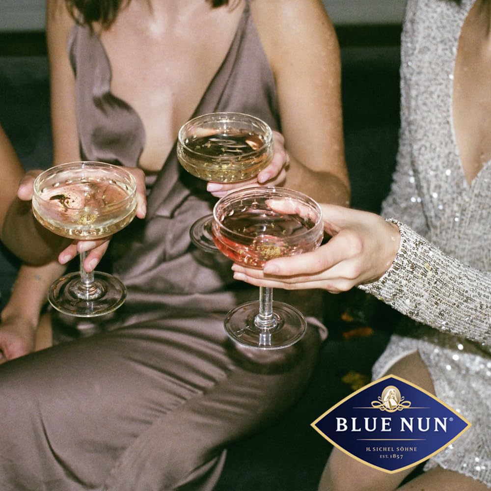 Blue Nun - Vin effervescent Chardonnay, Brut, Méthode Traditionnelle (6 x 0.75 L)