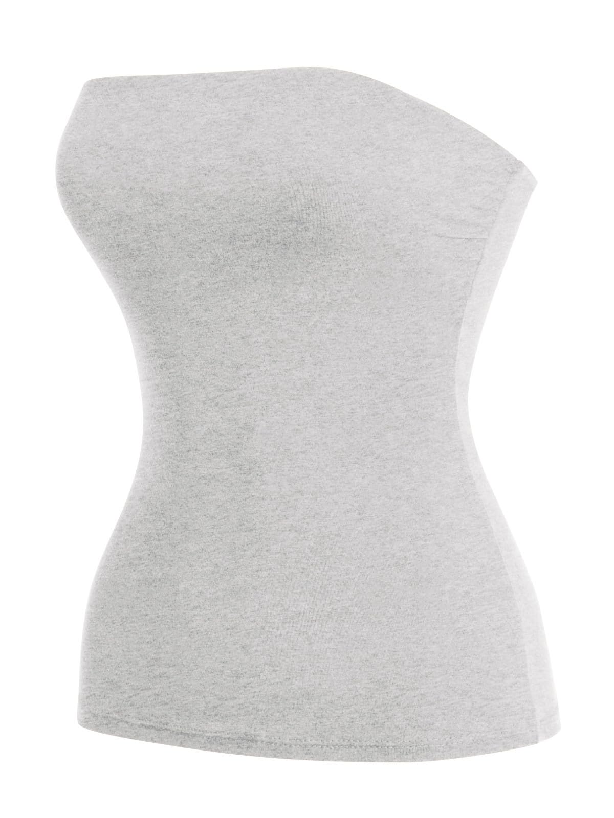 MixMatchy Women's Stretchy Strapless Tube Top Y2K Bandeau Top