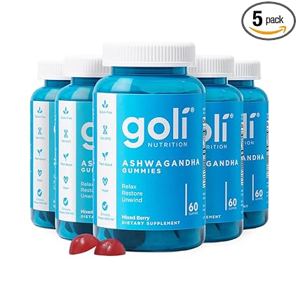 Goli Ashwagandha & Vitamin D Gummy Pack of 5