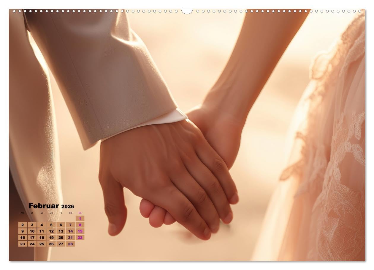 W wie Wedding (hochwertiger Premium Wandkalender 2026 DIN A2 quer), Kunstdruck in Hochglanz: Wie ein Traum aus Tausendundeiner Nacht (CALVENDO Menschen)