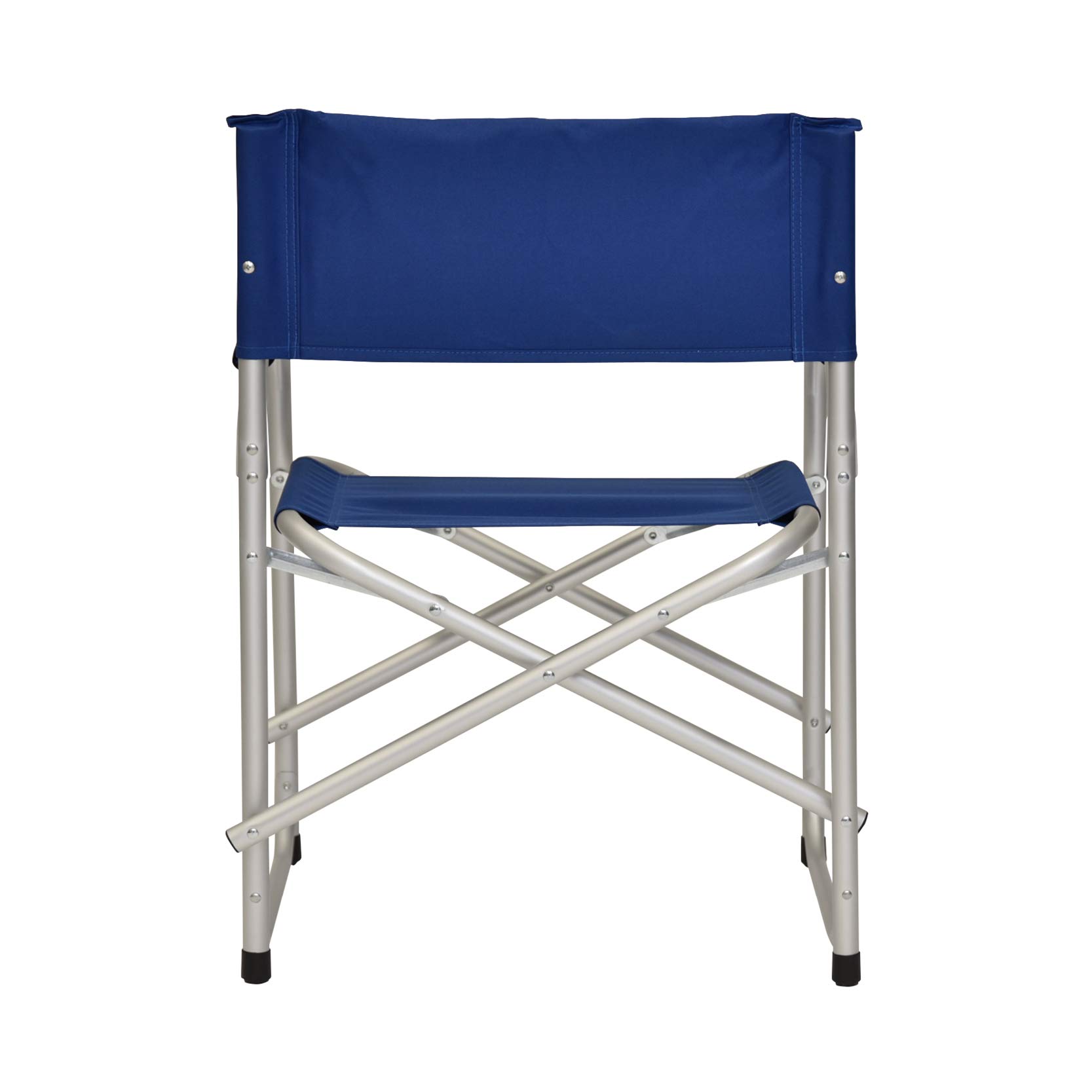 XONE Coppia POLTRONE Regista 56x47x78CM in Alluminio e 600D PVC | Sedie Regista con braccioli Foderati - 2 Pezzi - Colore Blu Leggera e maneggevole