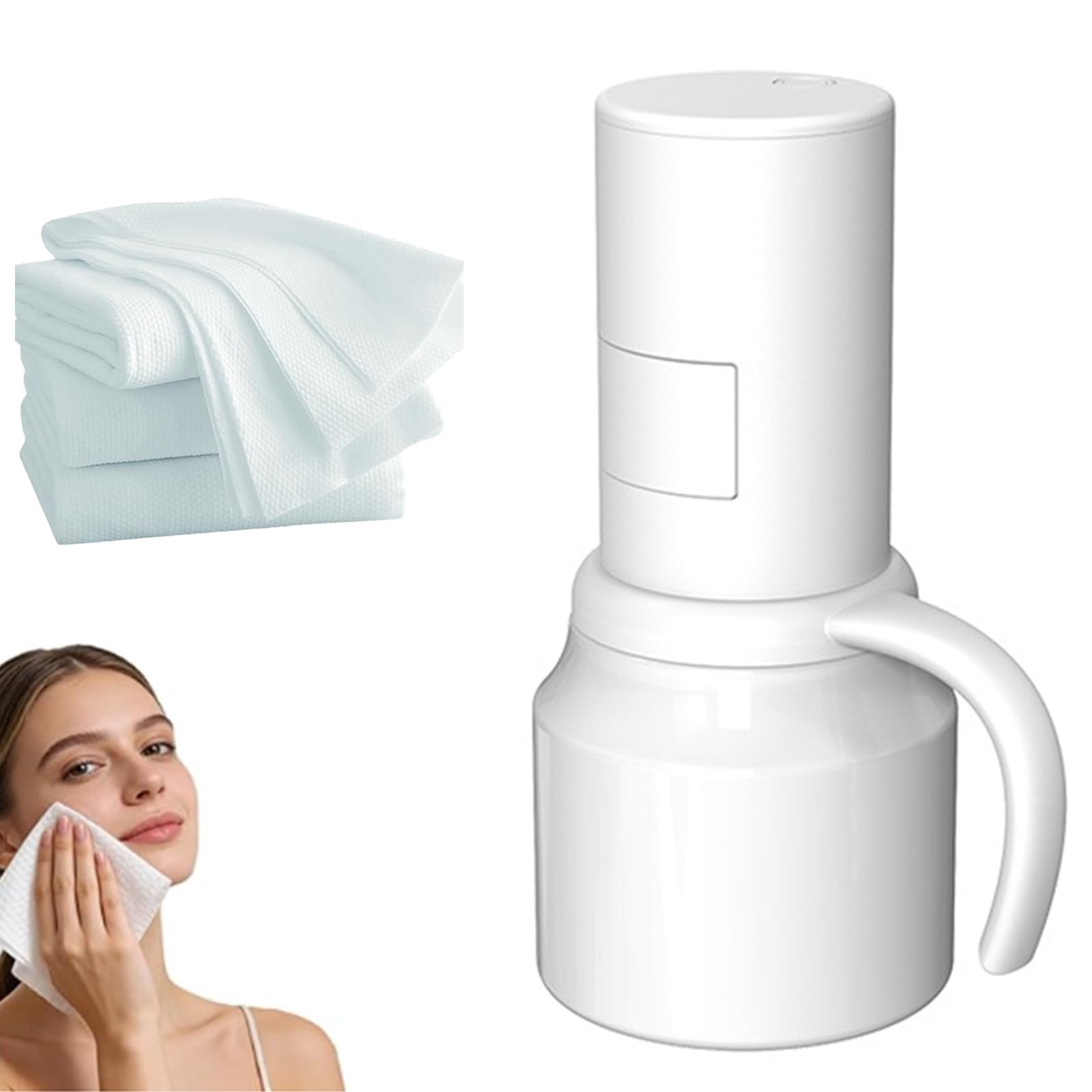 Scaldasalviette portatile, riscaldamento rapido e temperatura costante, design compatto per viso, massaggi, uso spa, ideale per uso domestico o professionale
