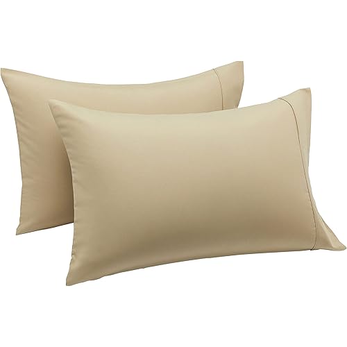 Amazon Basics Lightweight Super Soft Easy Care Microfiber Pillowcases - 2-Pack - King, Sage