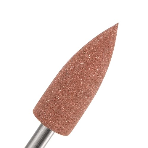 Miniatura 34 de uxcell 12 piezas de piedra montada abrasiva de grano 800 0.093 in vástago 1/4 "(6 mm) de diámetro cabezas de punta puntiaguda piedra pulido y pulido