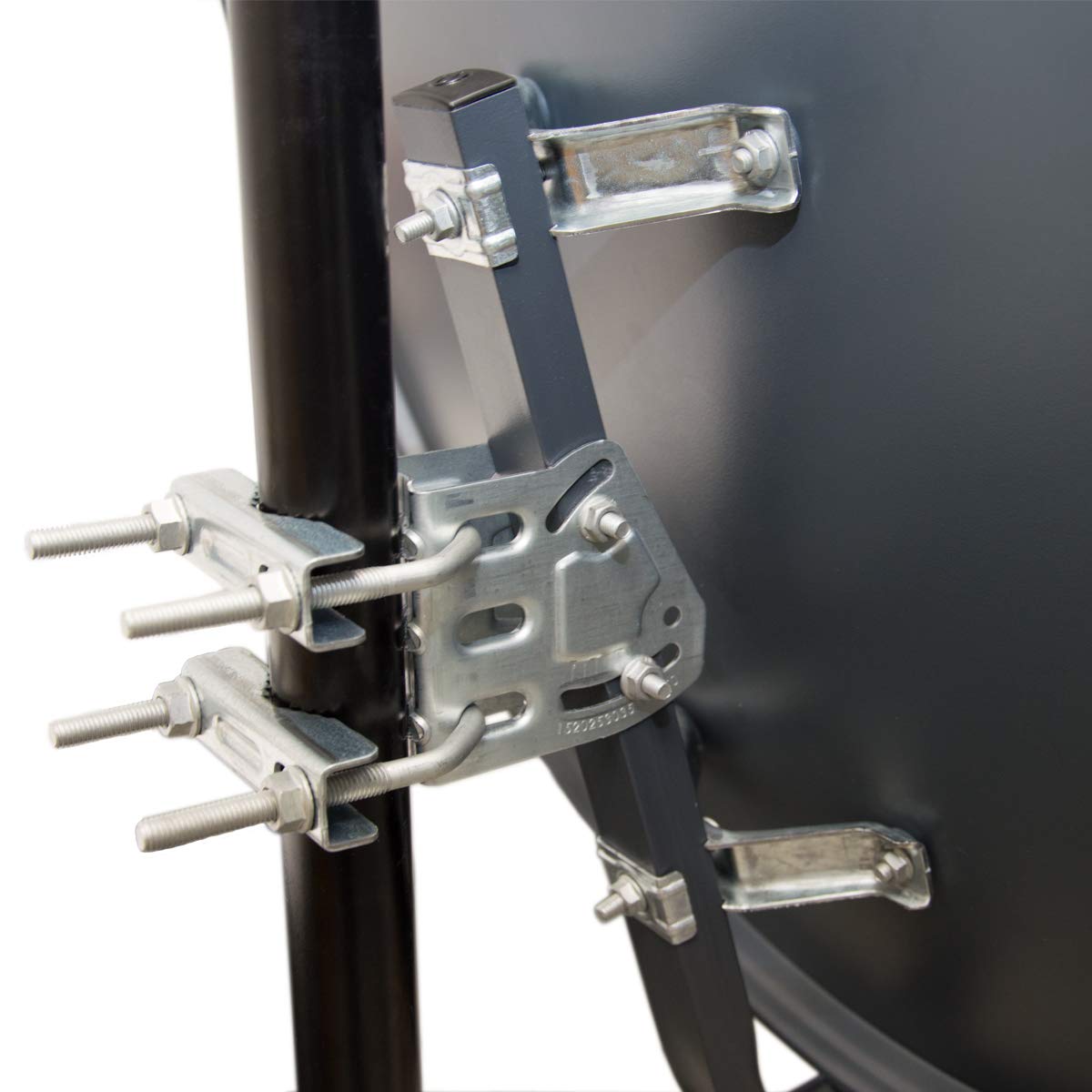 PremiumX Camping Satelliten-Komplettanlage 80cm Satellitenschüssel SAT Single LNB 10m Kabel F-Stecker Dreibein-Stativ