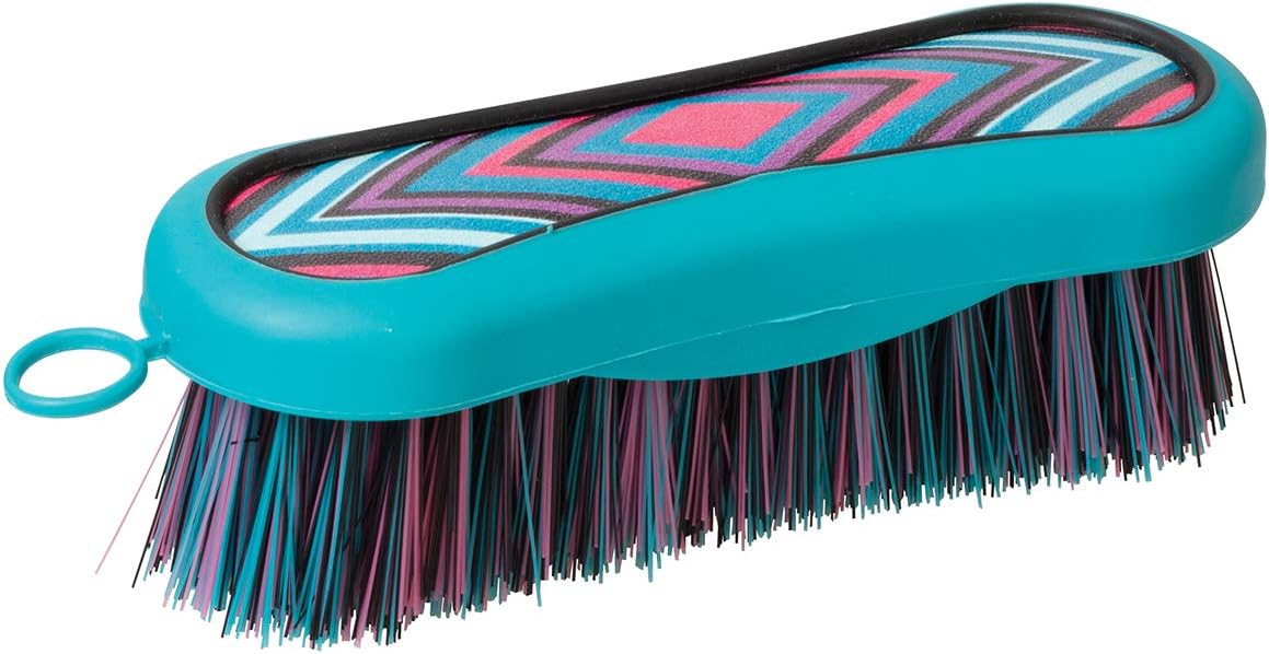 Weaver Leather Livestock Bling Brush, Small, Diamond,Teal/Black,69-6085-B8