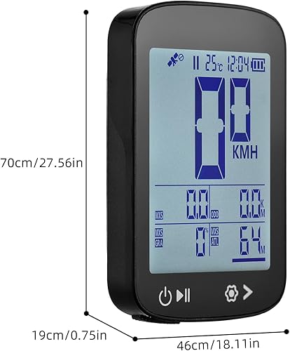Miniatura 8 de GPS bicicleta ordenador inalámbrico alta pantalla clara 5 estrellas posicionamiento GPS BeiDou GLONASS Galileo QZSS recargable bicicleta odómetro