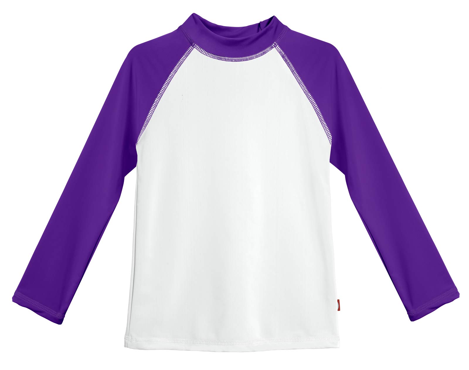 Long Sleeve Rashguard for Girls with UPF 50+ Sun Protection | White by City Threads