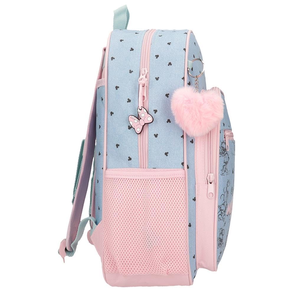 Joumma Disney Minnie American Darling Plecak szkolny Niebieski 30x38x12 cms Poliester 13,68L, niebieski, plecak szkolny