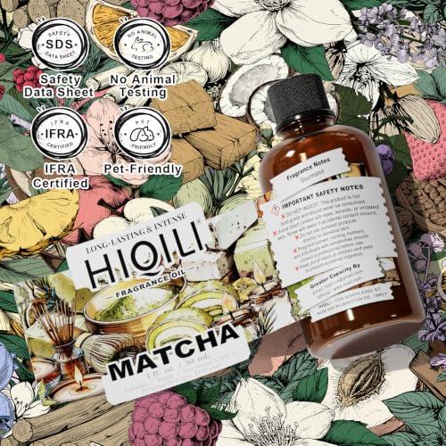 Image of HIQILI Matcha Fragrance Oil for Diffuser, DIY Candle & Soap, Air Freshener