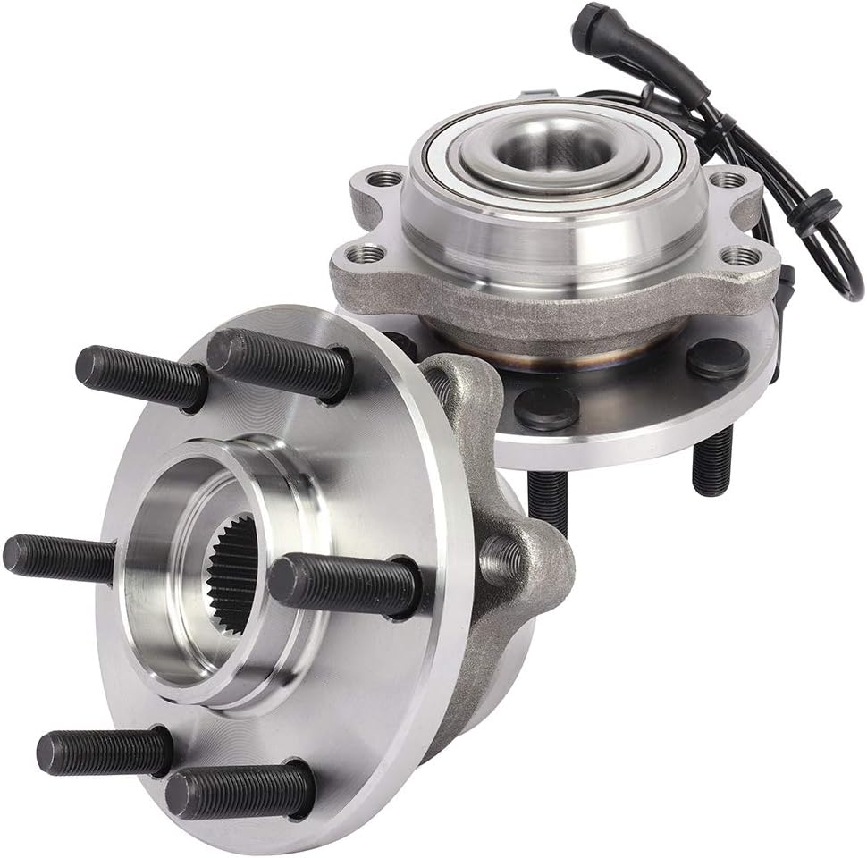 515065 4 WHEEL/ALL WHEEL DRIVE front Wheel Bearing and Hub Assembly Fits 05-2017 For Nissan Frontier, 05-2012 For Nissan Pathfinder, 05-2015 For Nissan Xterra, 09-2012 For Suzuki Equator 6 Lugs w/ABS