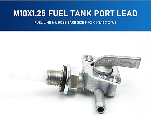 Miniatura 3 de Hawyet 1 interruptor de válvula de parada del generador de automóvil, M10 x 1.25, accesorios para generador de motor diésel 28-1783-V, boquilla de