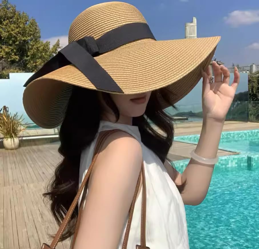 Sombrero Mujer Ala Ancha Plegable Protec UV Khaki miniatura 4