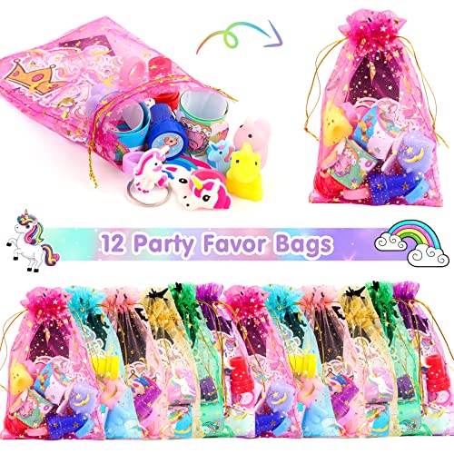 Anphile XS-DDJ Unicorn Party Favors For Boys And Girls, 134 Pcs Unicorn Birthday Party Supplies Unicorn Gifts Pinata For Birthday Girls Age 3-5, 6-8, Unicorn Party Favors Bags Treat Bags thumb #6