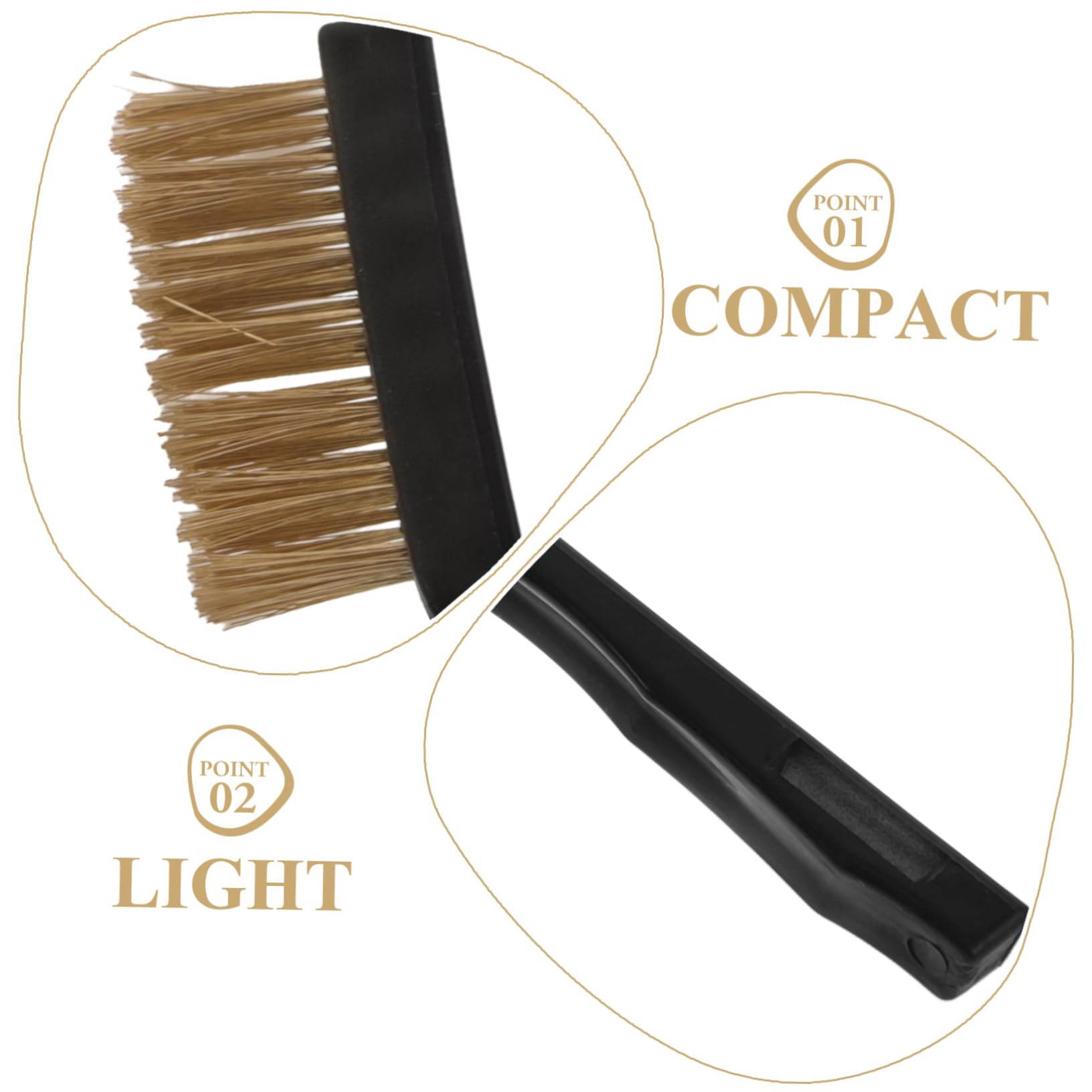 JEWEDECO 3pcs Wire Cleaning Brushes for Rust Removal Metal Surfaces for Bricks Stoves Sinks Compact Design for Cleaning