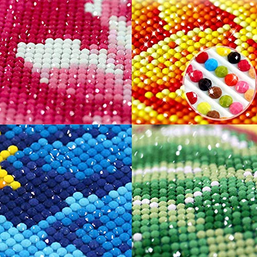 2 stuks DIY diamant schilderij kit, diamant schilderij, diamant kunst, 5D diamant schilderij set, kristal strass… - Afbeelding 4