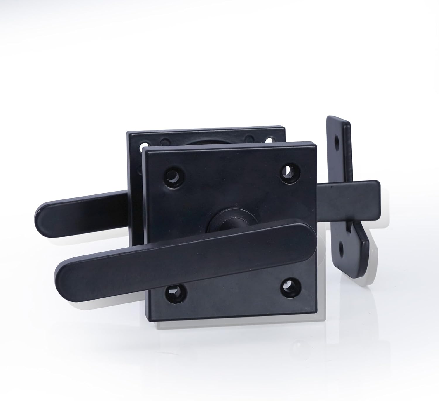 Heavy Duty Double Side Gate Latch, Aluminum Swinging Door Latch Gate