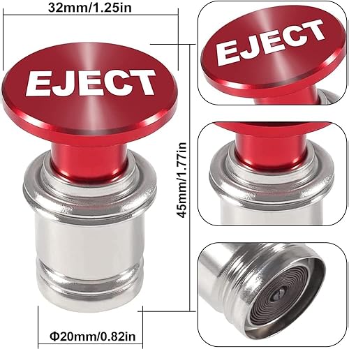 Miniatura 2 de Encendedor de cigarrillos para automóvil con misiles de fuego y botón de expulsión, enchufe de encendedor de 12 V, accesorios de repuesto para la