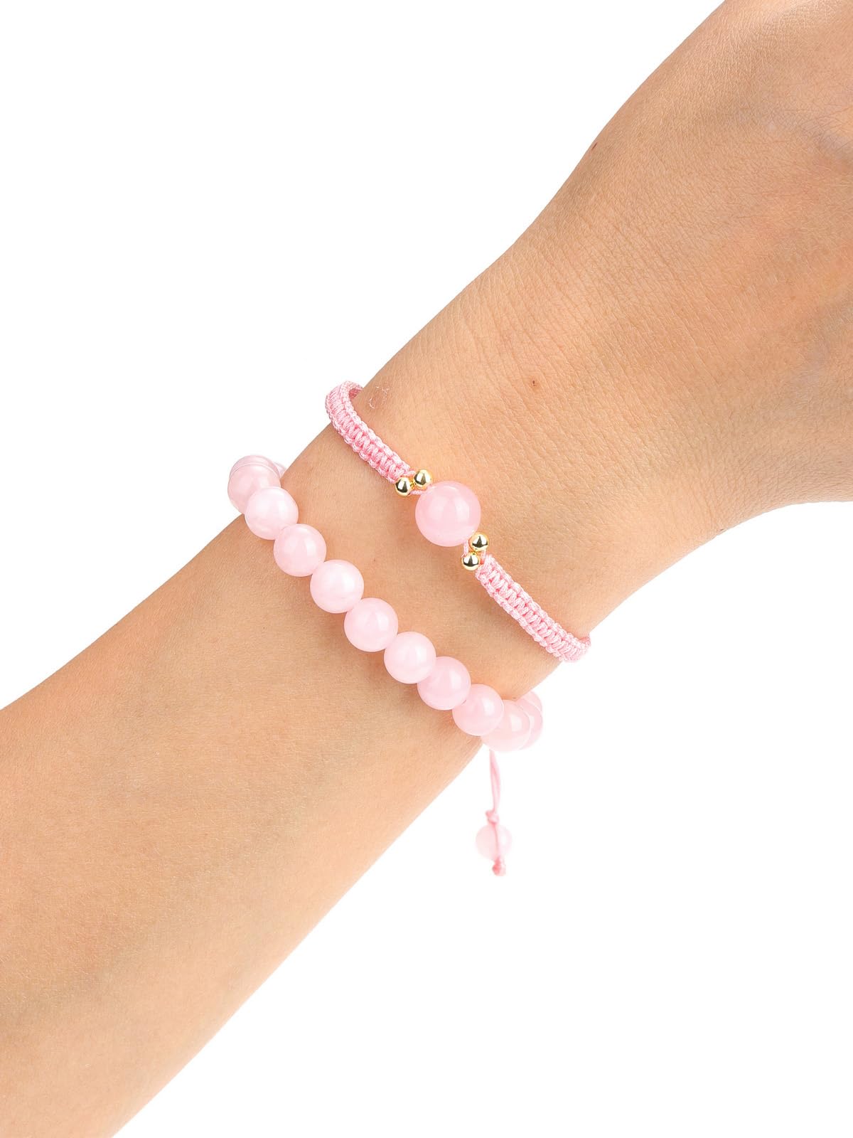 YDYDTTKD Heilkristall-Armbänder für Damen, 2 Stück Stein-Reiki-Edelstein-Perlenarmbänder für Damen, Schmuckgeschenke
