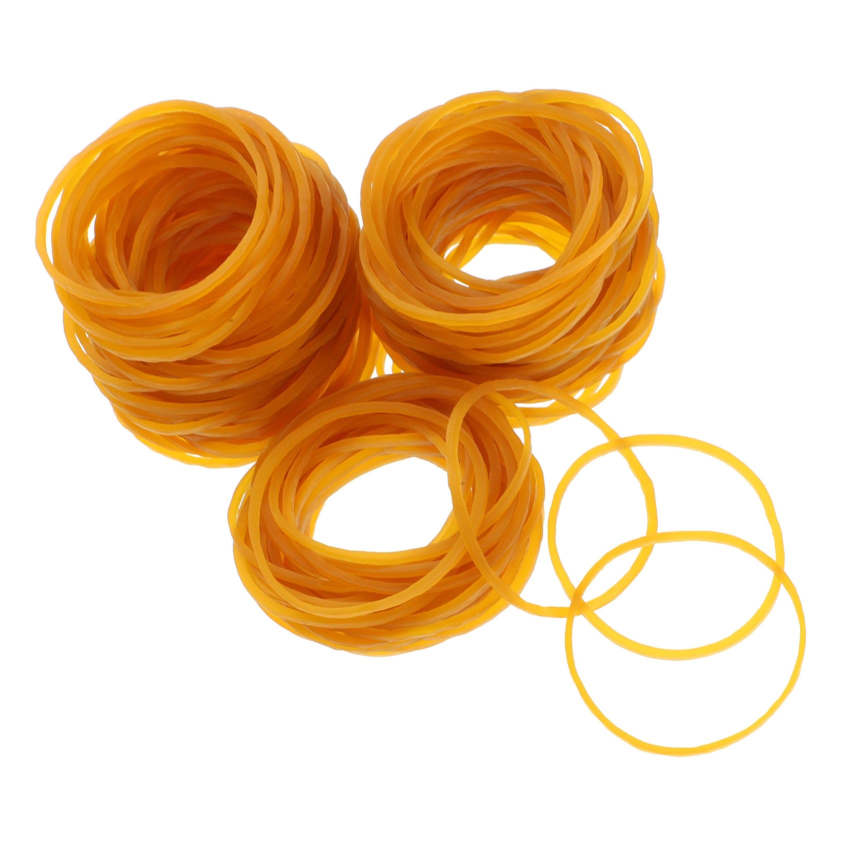 DOITOOL 4000 Stück Gummibänder Transparent Gelb Stark Elastisch Rubber Bands Für Büro Haushalt Bündeln Elastische Bänder