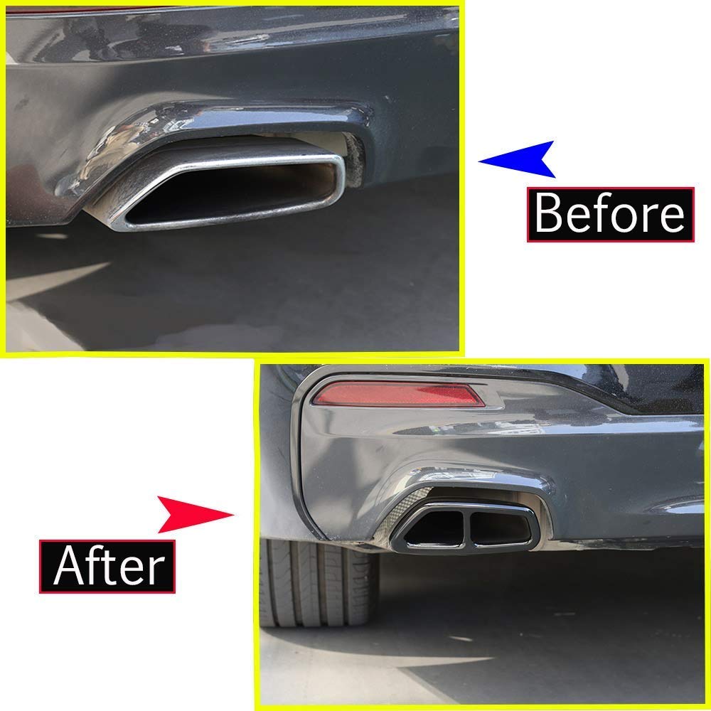 304 Rvs Chrome Auto Uitlaat Pijp Cover Trim Accessoires Voor