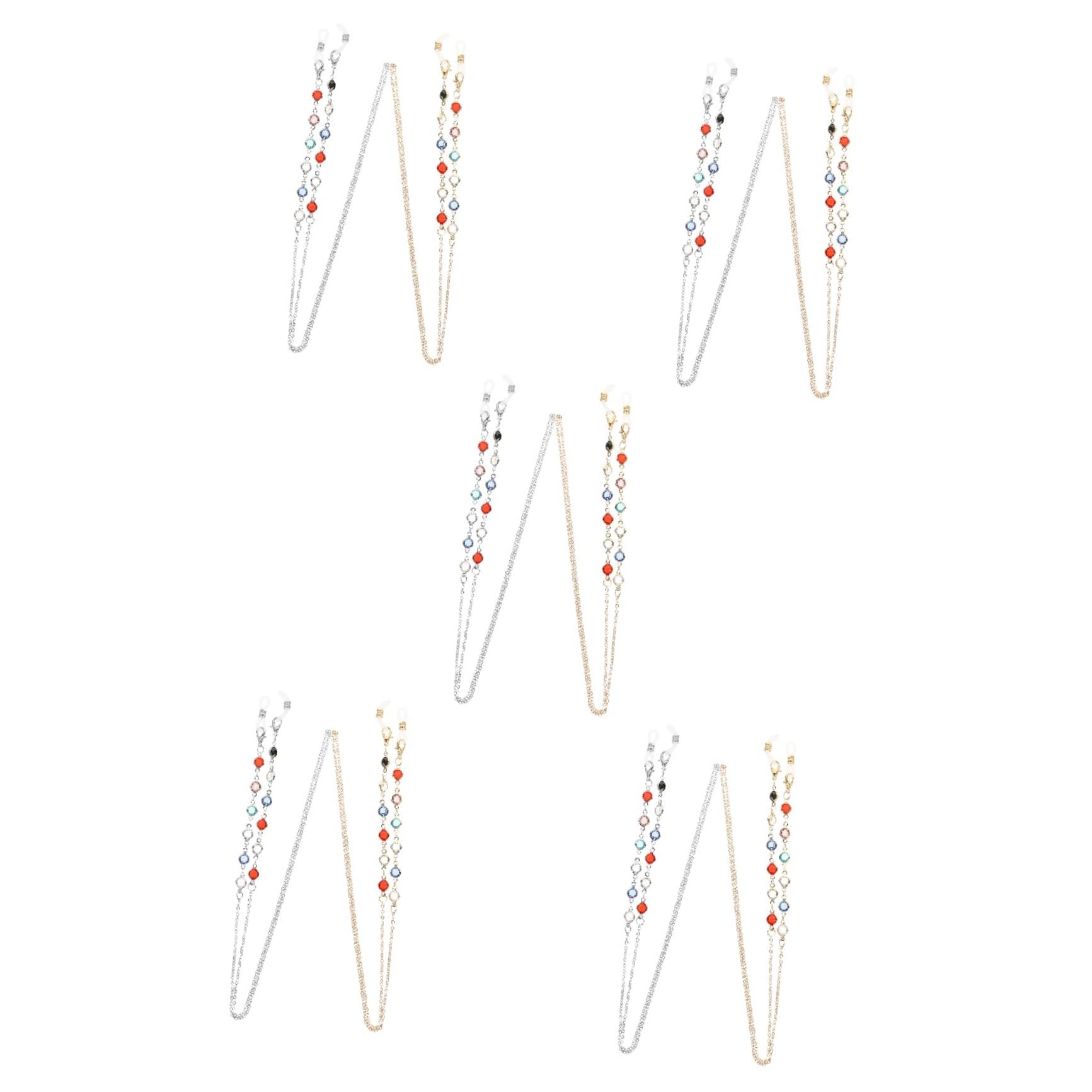 SHERCHPRY Cadena De Gafas Cadena Para Gafas De Sol Con Cuentas Cadenas De Anteojos Para Mujer Con Estilo Cordón Para Gafas De Sol Collares Para Mujer r Collar De Moda Metal