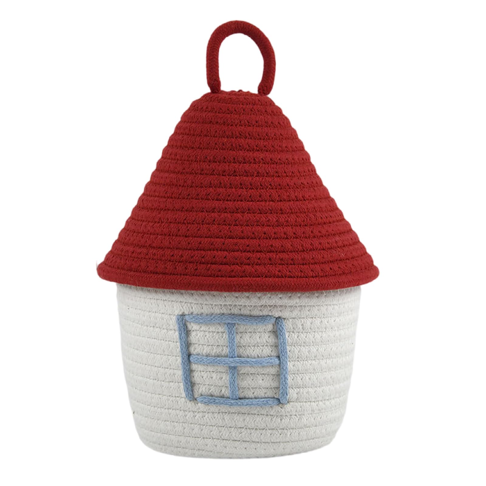 Tsophreniq 003E Multipurpose Woven Storage Basket For Home Decoration Organizers Container Ideal For Organizing Clothes Toy And More Portable Storage Bin