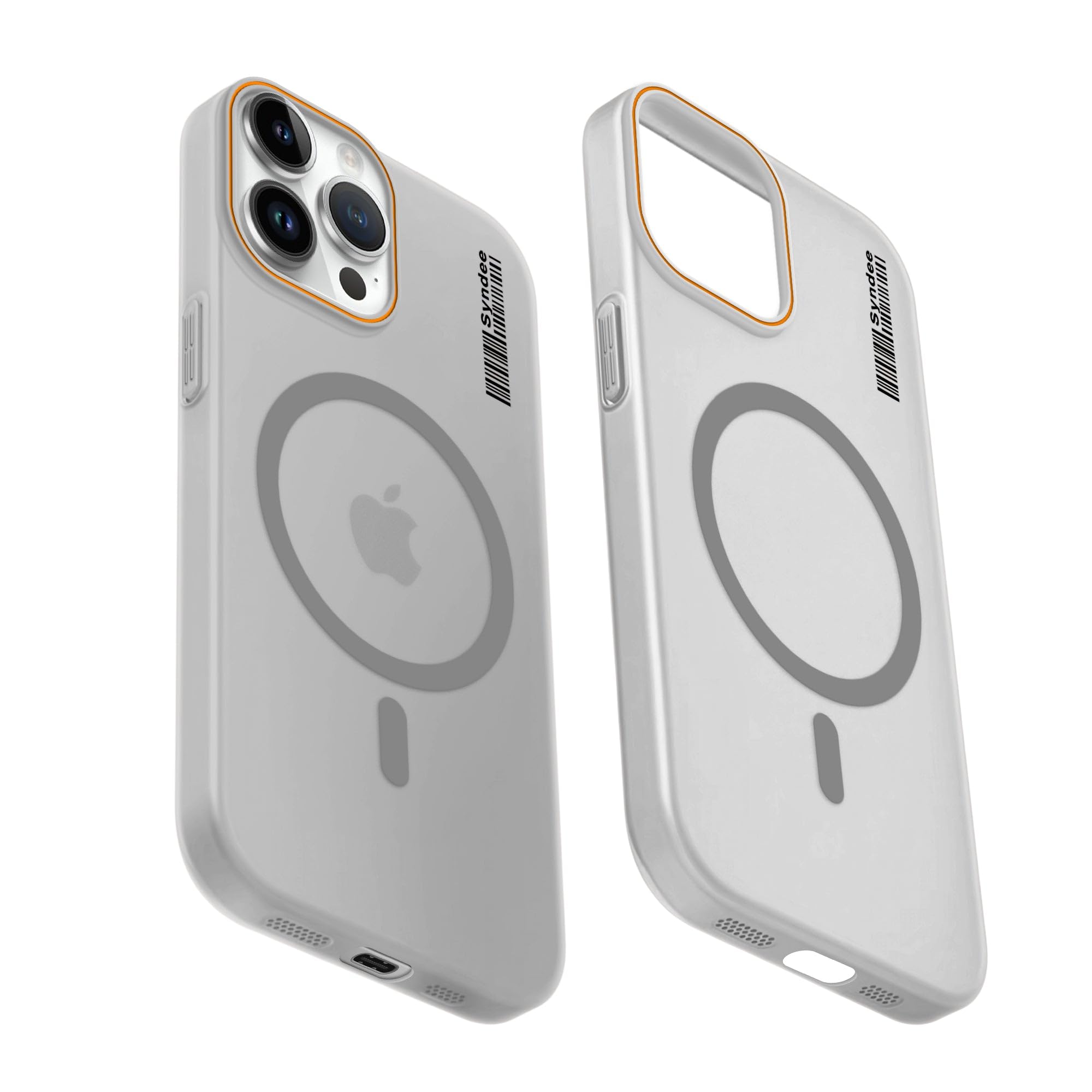 DL3 Mobilak Case Back Cover for iPhone 12 Pro Max, Sleek Frosted Translucent Back Only Compatible with Wireless Magnetic Accessories | Anti-Scratch Shockproof Phone Case (Gray)