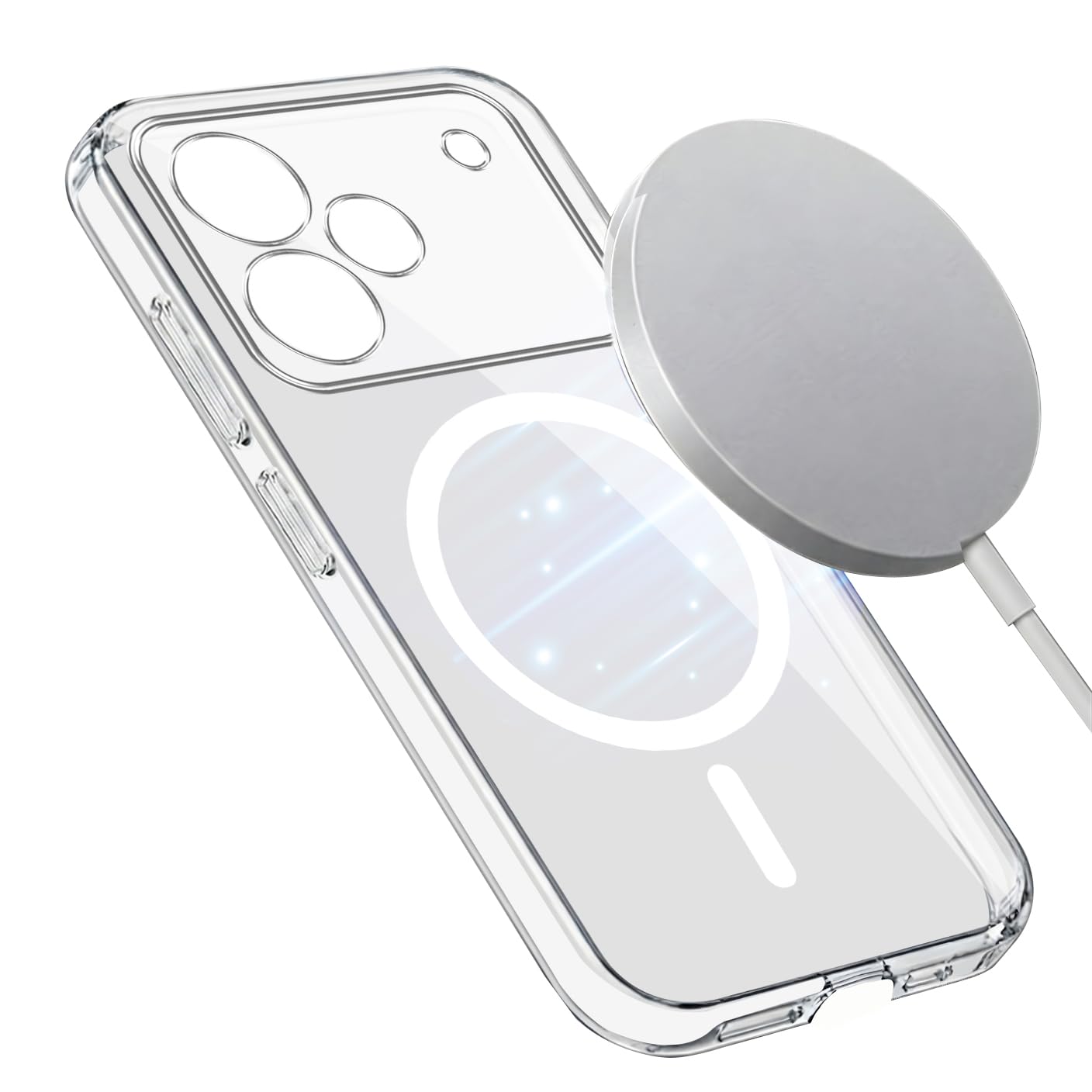 Jkobi Lifetime Anti-Yellow MagSafe Compatible Clear Back Cover Case for Realme P4 (Sleek Hard Crystal | Shockproof and Camera Protection)-image-21