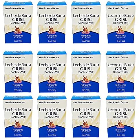 12pk - Donkey's Milk Soap - Jabon Leche de Burra - Grisi (3.5 Oz. X 12 Units) by Grisi Cover