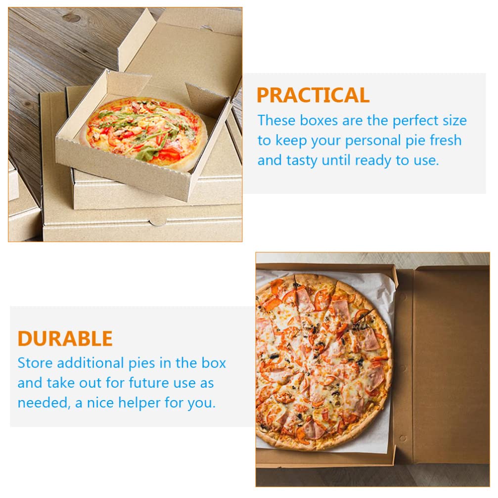 Cabilock 15 Scatole per Pizza da 8-9 Pollici di Spessore Scatole per Pizza in Cartone per Multifunzione per Feste
