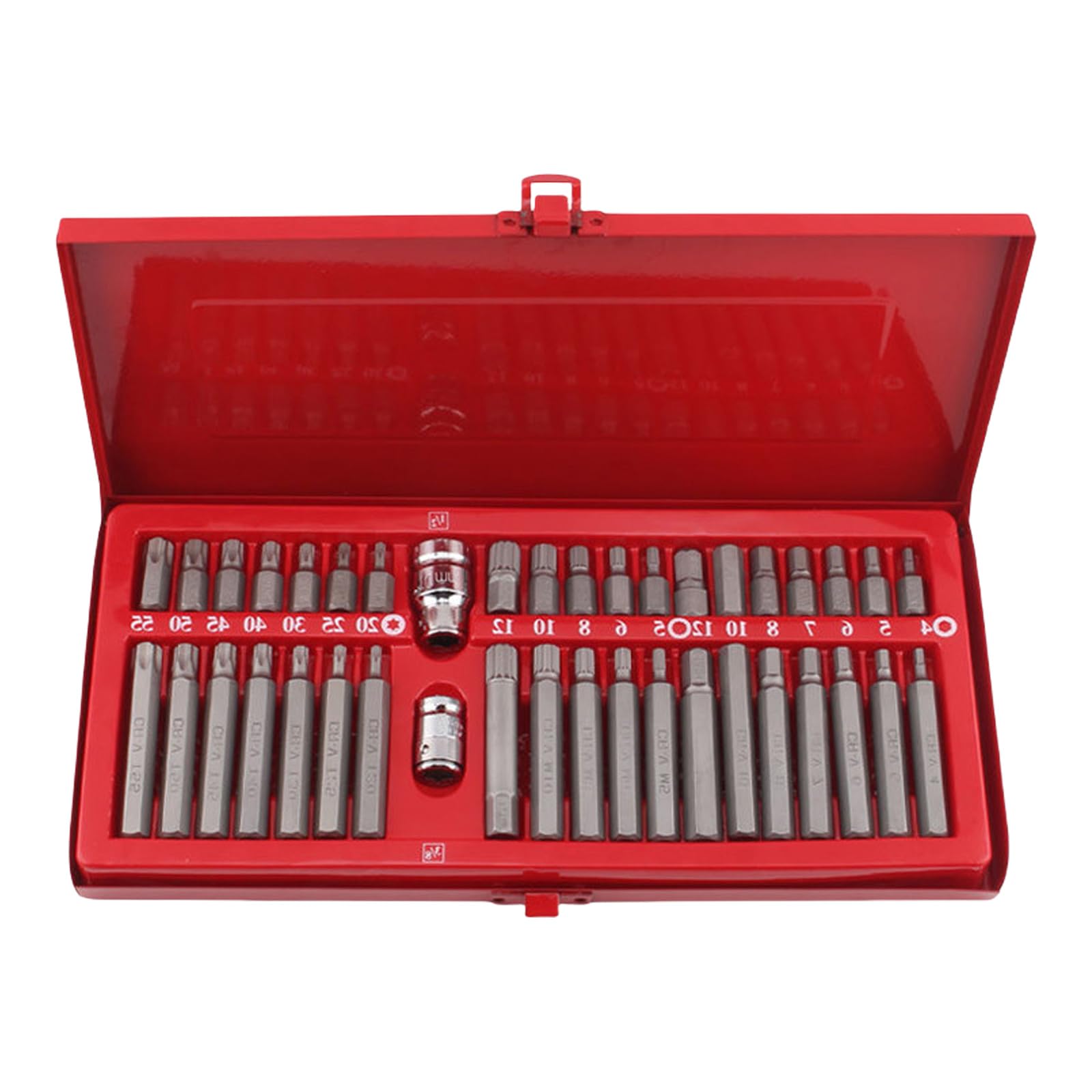 Hsioluted 40Piece Professional Grades Hexagonal Wrench Set Practical Carbon Steel Fastener Tool for Appliance Repair and Installation Star Screwdriver Bit Set with Socket Wrenches