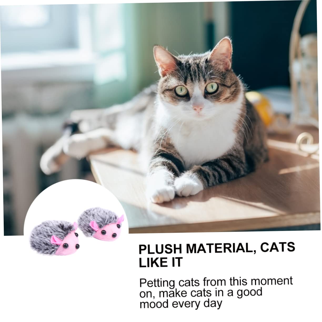 Yardwe 15pezzi Giocattoli Interattivi Per Gatti Peluche Vibranti Giocattoli Educativi e Divertenti Per Compagni Zampe Colori Misti
