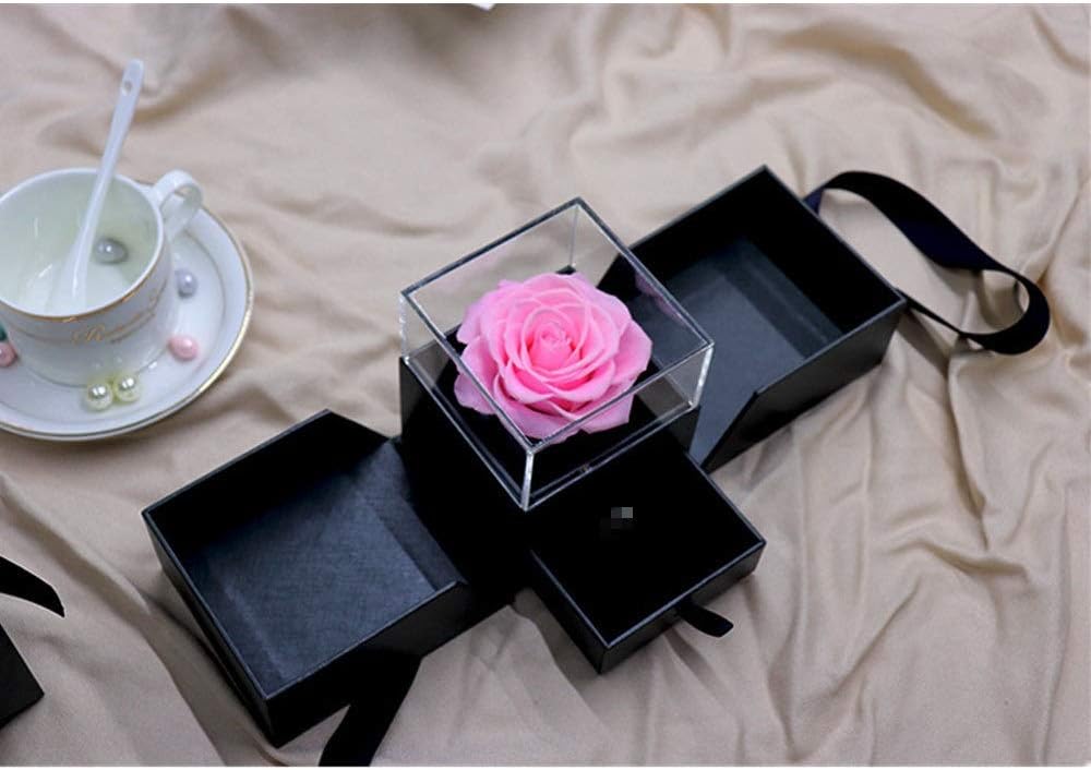 プリザーブドフラワー ローズは決して保存バラバラの手作りのプレゼントを枯れません 高級な不死の花は枯れなかったバラプリザーブドフラワーローズ Color 発売モデル Size Size Free Pink