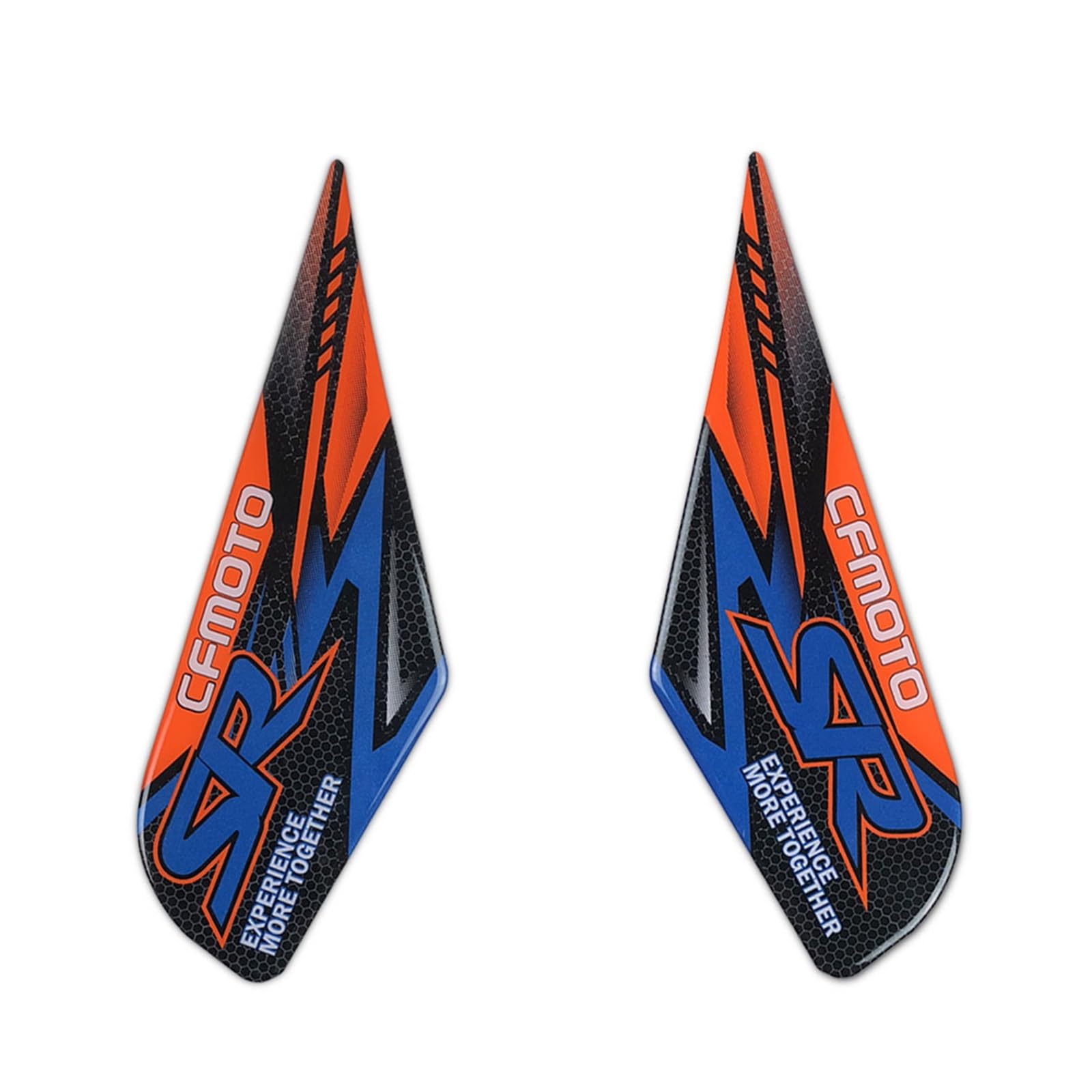 YHBH Accessori Moto Paraserbatoio in Fibra di Carbonio Adesivo Carburante Gas Moto Decal Emblem Protector per CFMOTO 250SR 300SR Traction Pad(6)