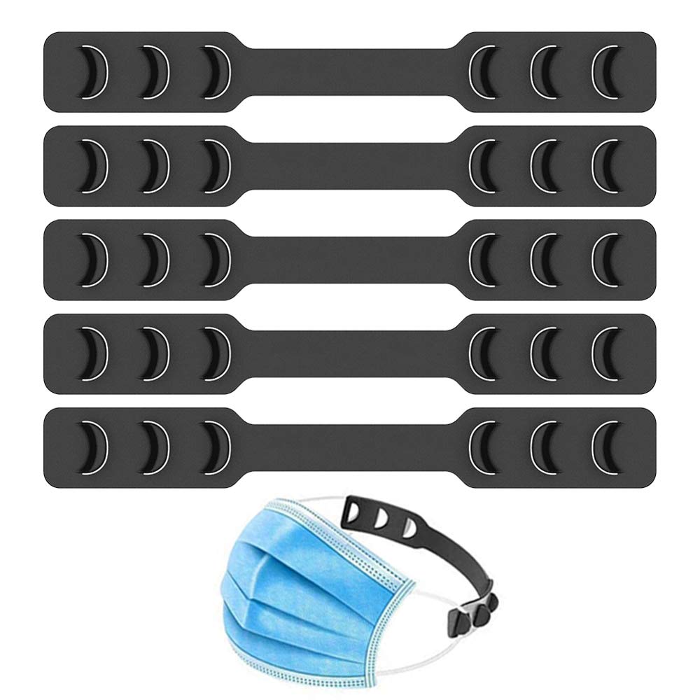 mask strap extender adjustable ear saver for masks anti-slip ear strap hook relieve pressure amp pain for ear protector wearing long-time mask for nurse dust-worker food-worker men women kids 5pcs