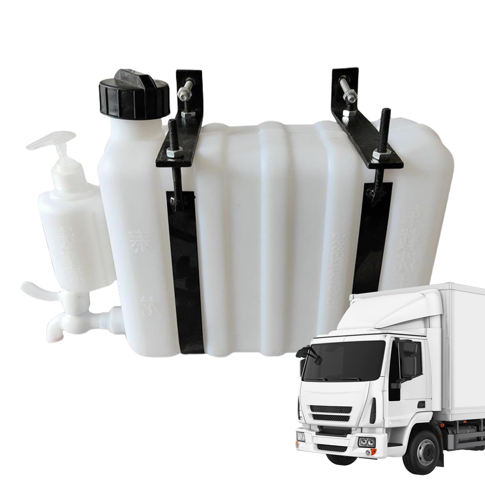 Serbatoio 'acqua per camion, Serbatoio 'acqua per, Contenitore per acqua per veicoli da 9 litri con rubinetto, Brocca per l'acqua, serbatoio 'acqua portatile, portaacqua per camion, rimorchio,