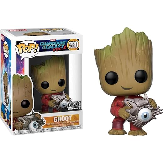 En Oferta Funko - Guardians Of The Galaxy 2-Groot W/Cyber Eye Exclusive Figurina, Multicolor, 24878