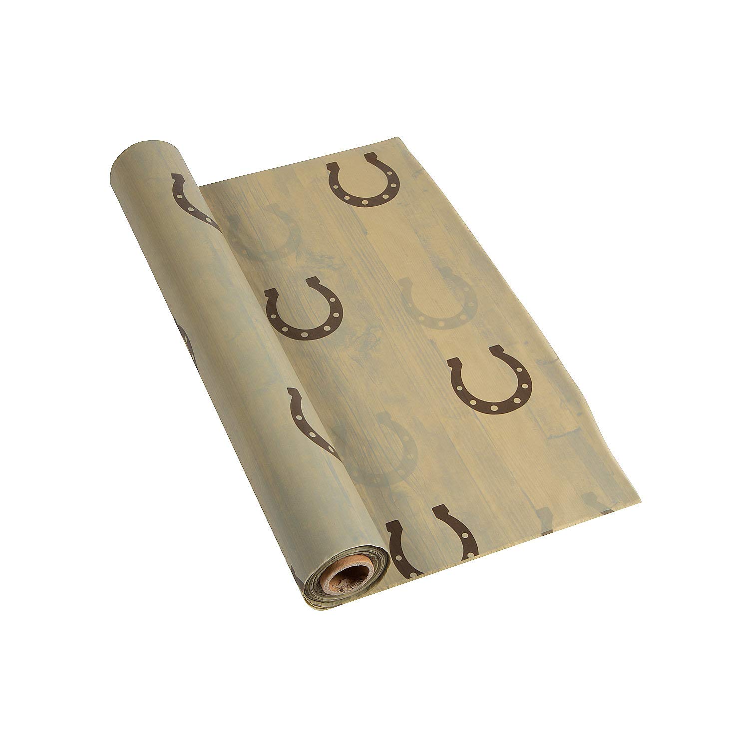 Fun ExpressHorseshoe Plastic Tablecloth Roll 40" x 100 ft - Ideal for Parties & Events, Durable & Colorful Table Covering for Easy Cleanup and Festive Decor - 1 Piece