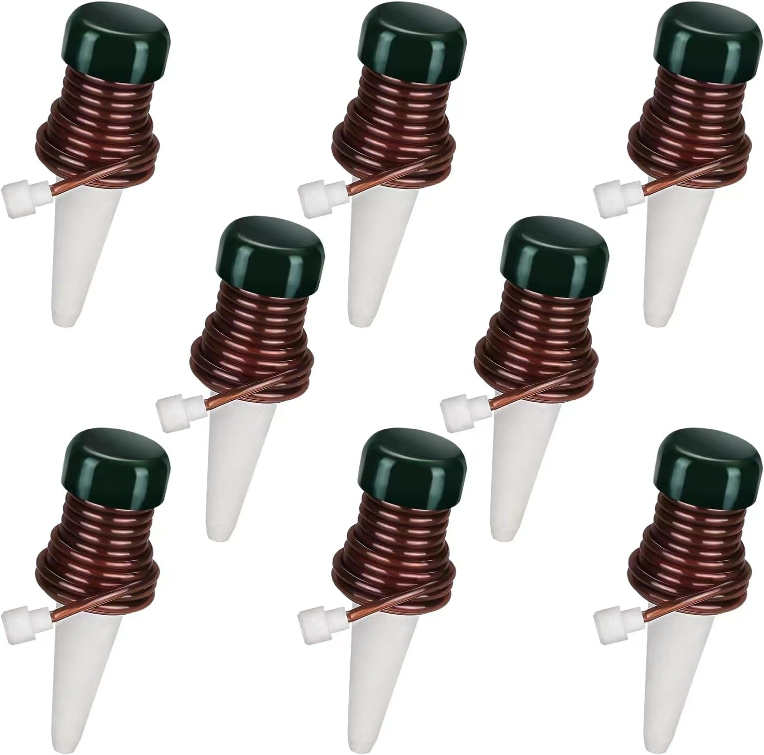 SoilaguaPlant Self Watering Stakes with 47 Inch Long Tube, Easily Watering Multiple Plants in One Container, Self Watering Planter Insert Devices Indoor Outdoor Vacation Use, Plant Waterer, 8 Pcs