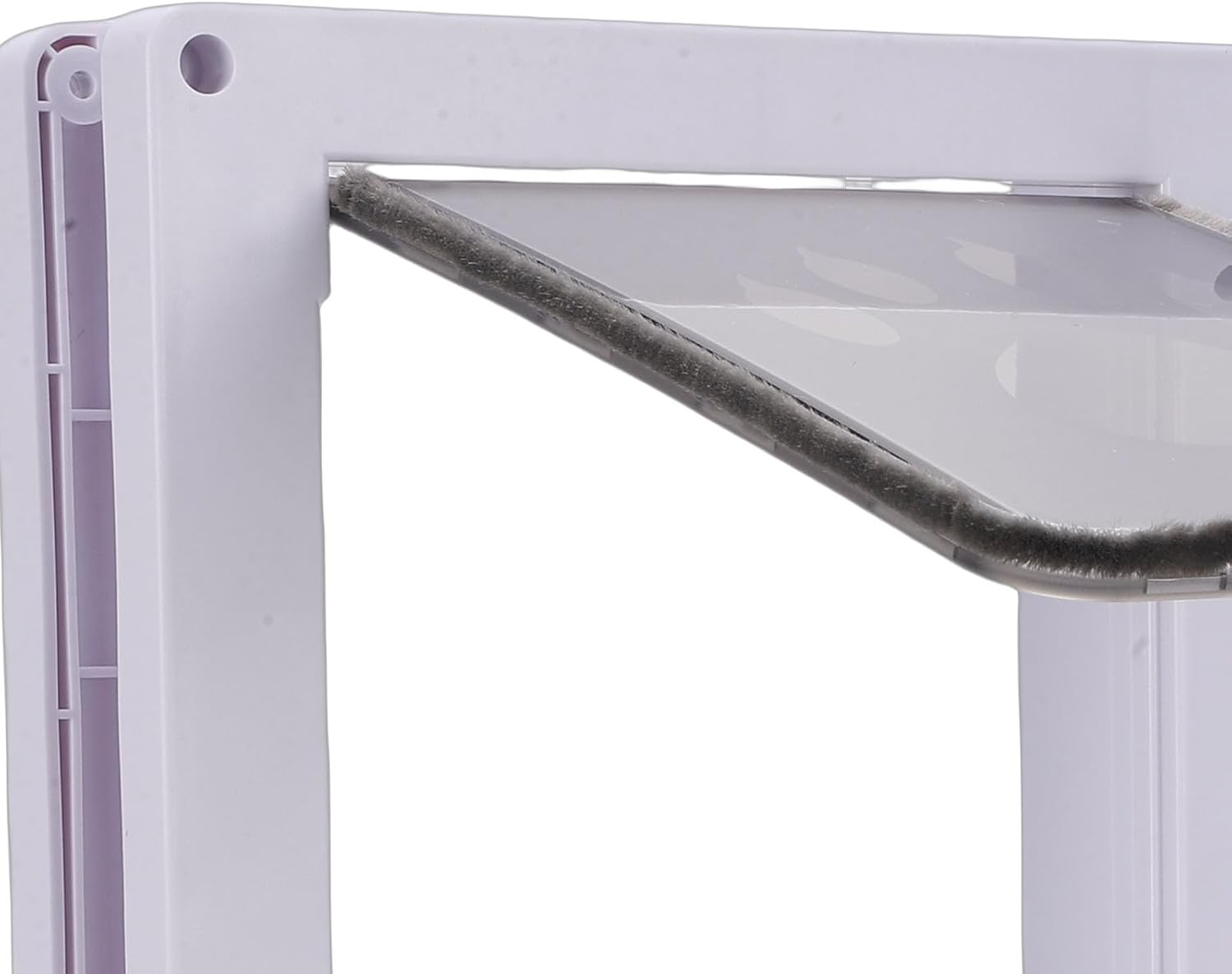 Focket Pet Door, Double Layer Thickened Frame Magnetic Closure Cat Door, Weatherproof Pet with Removable Flap Wind Rain Seal for Small Dogs Cats Up to 20lbs (White)