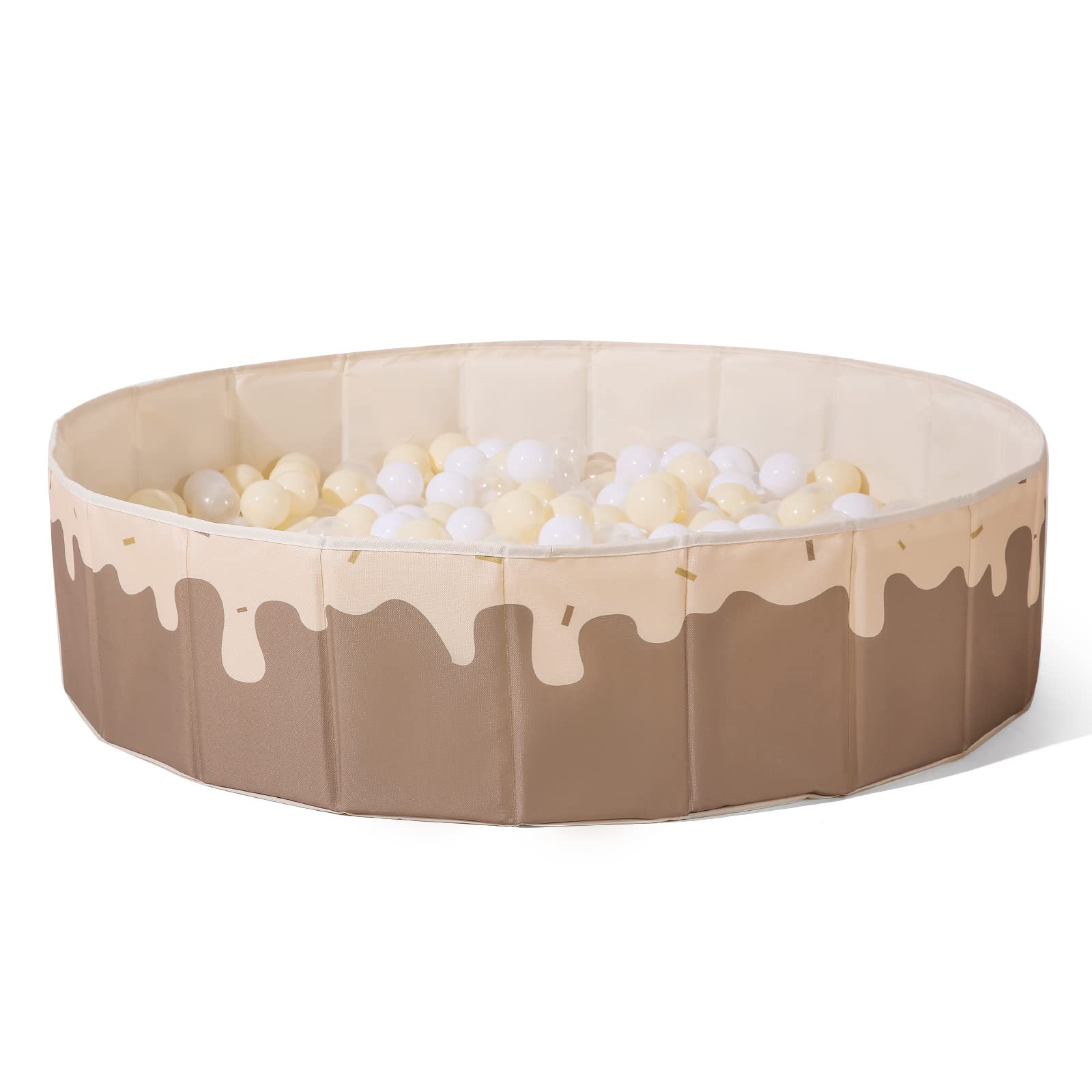 Photo 1 of GOGOSO Rainbow PlayBall Pits for Toddlers Pets with Storage Bag Gifts for Baby Girls Boys Kids Dogs as Play Yard, Baby Playpen, Fence, Oxford Foldable Ball Pool (Balls Not Included),40Inch,Rainbow 