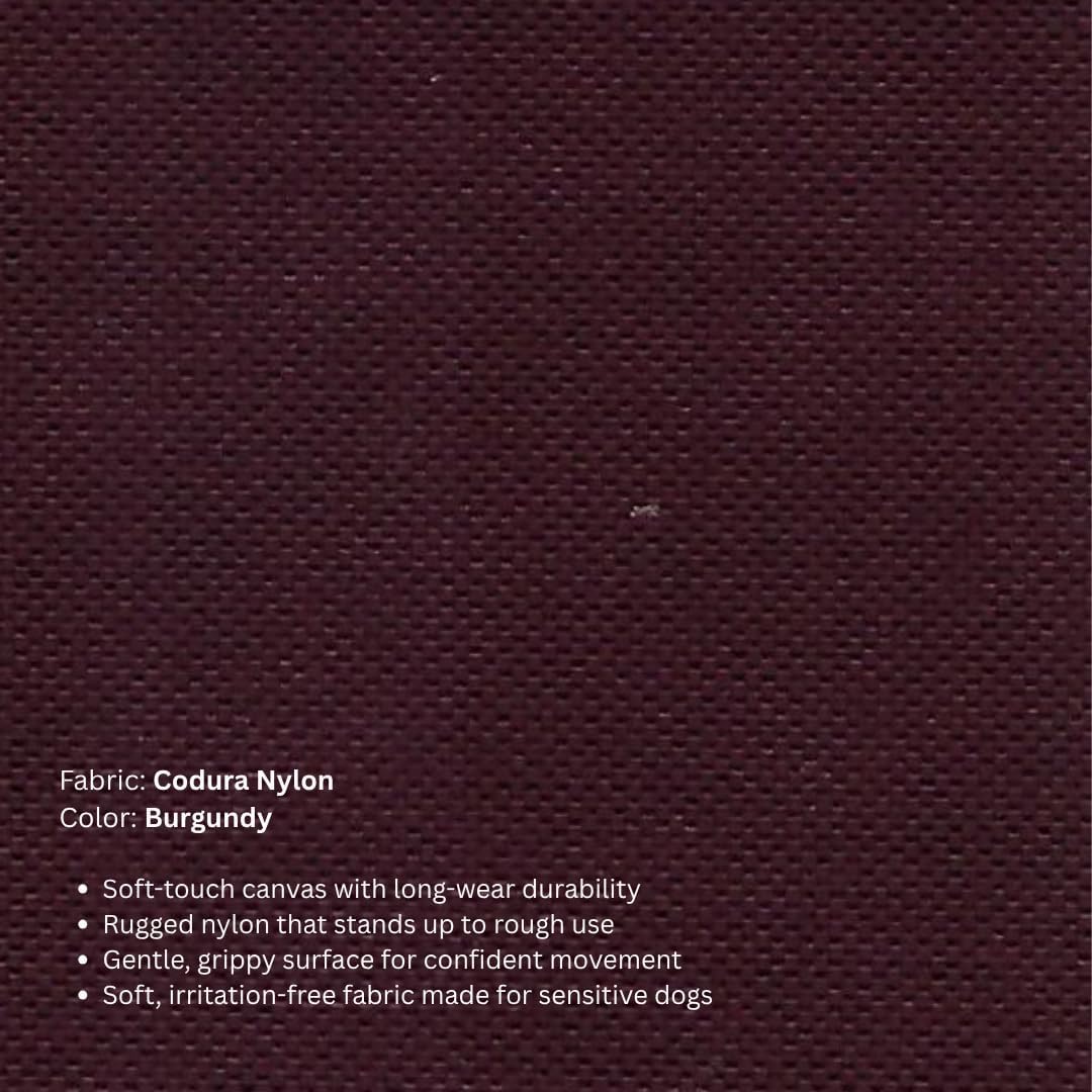 Kuranda Chewproof Elevated Pet Bed - Almond PVC - 25" x 18" - Cordura Nylon - Burgundy